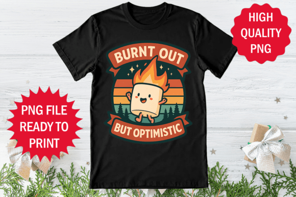 Burnt out but Optimistic Retro T-shirt Review