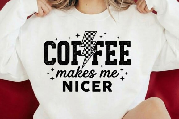 Coffee Makes Me Nicer PNG, Sarcastic Adu Review