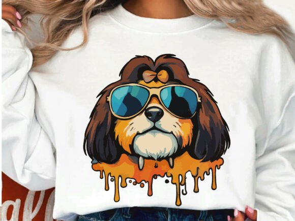 Colorful Cute Dog Illustration Review