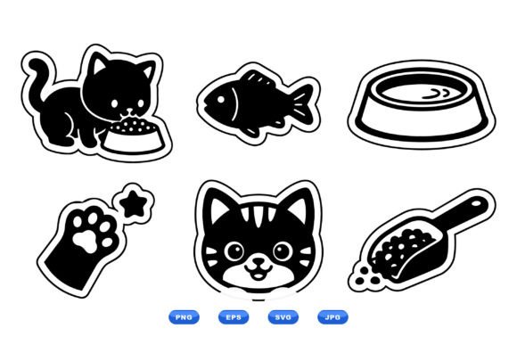 Cute Cat Food Clipart Set Review