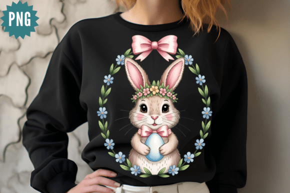 Cute Easter Rabbit Clipart PNG Design Review