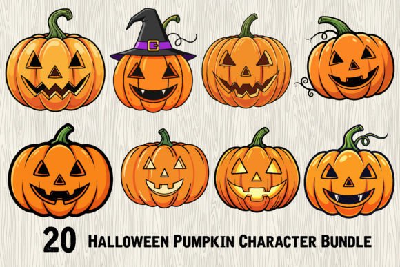 Cute Halloween Pumpkin Illustration Bund Review