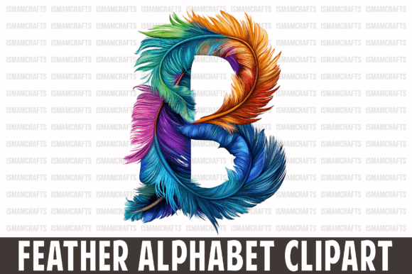 Feather Alphabet Clipart PNG Review