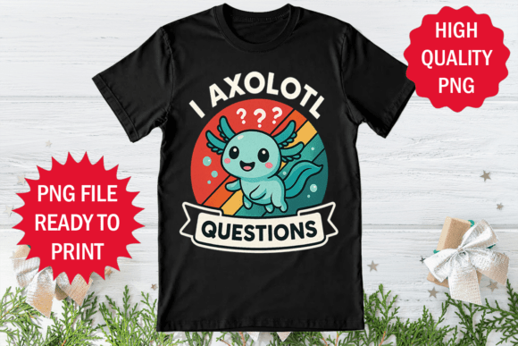 Funny I Axolotl Questions Retro Shirt Review