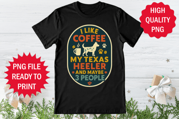 I Like Coffee Dog and 3 People T-shirt Review