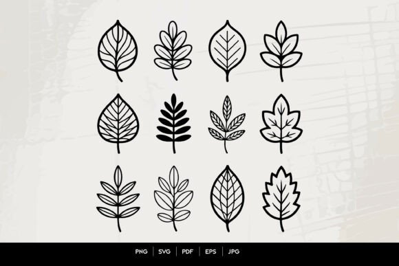 Leaf Outline Icon Set Review