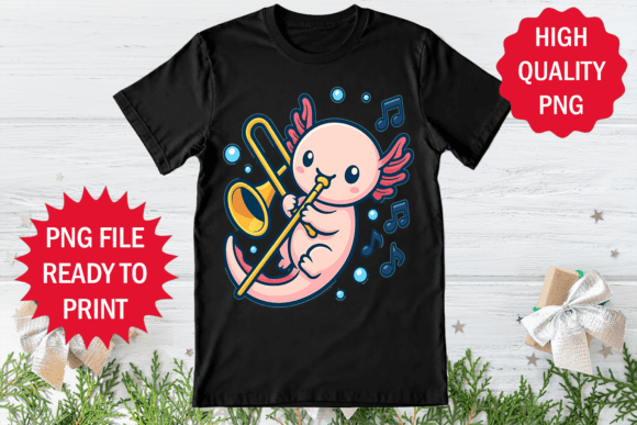 Music Lover Axolotl Design Clipart Png Review