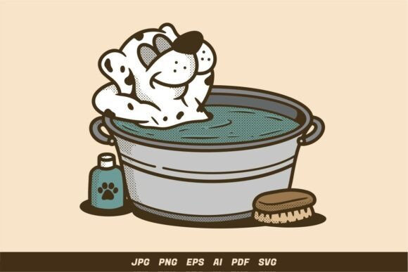 Reto Dog Bathing Illustration Review