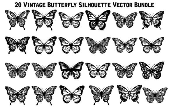 Vintage Butterfly SilhouetteVectorBundle Review